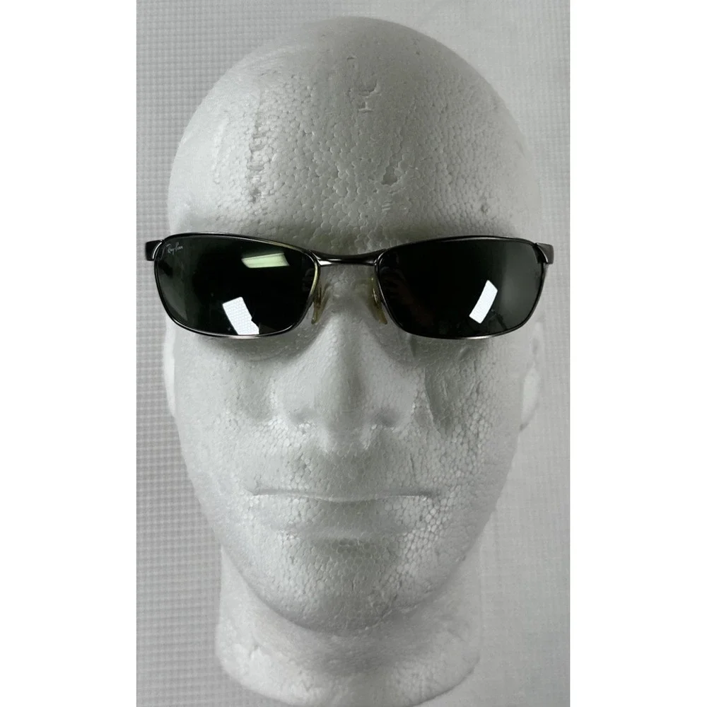 Ray-Ban RB3190 Flight Sunglasses Matte Silver G-15 Mirror Lenses 58 18 Italy